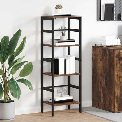 vidaXL Bibliothèque chêne fumé 40 x 29,5 x 115 cm bois d'ingénierie
