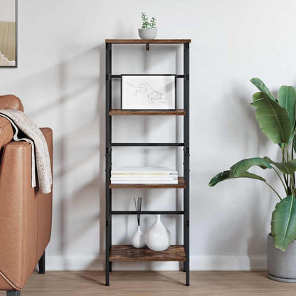 vidaXL Bibliothèque chêne fumé 40 x 29,5 x 115 cm bois d'ingénierie