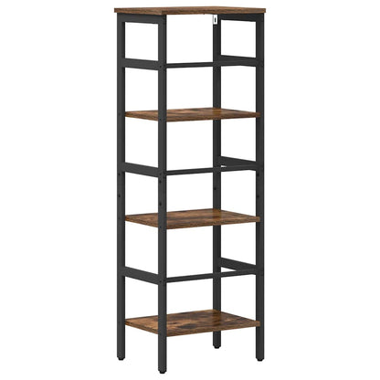 vidaXL Bibliothèque chêne fumé 40 x 29,5 x 115 cm bois d'ingénierie