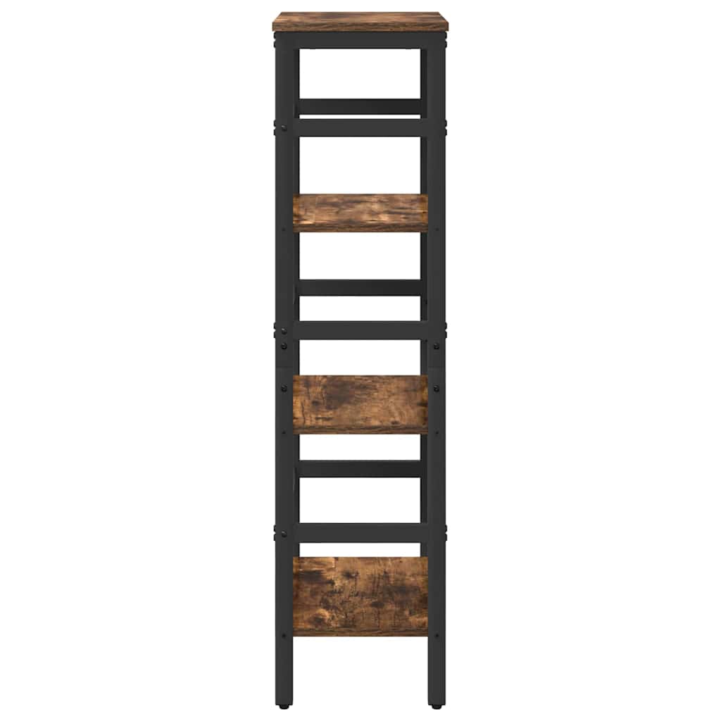 vidaXL Bibliothèque chêne fumé 40 x 29,5 x 115 cm bois d'ingénierie