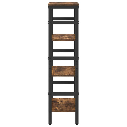 vidaXL Bibliothèque chêne fumé 40 x 29,5 x 115 cm bois d'ingénierie