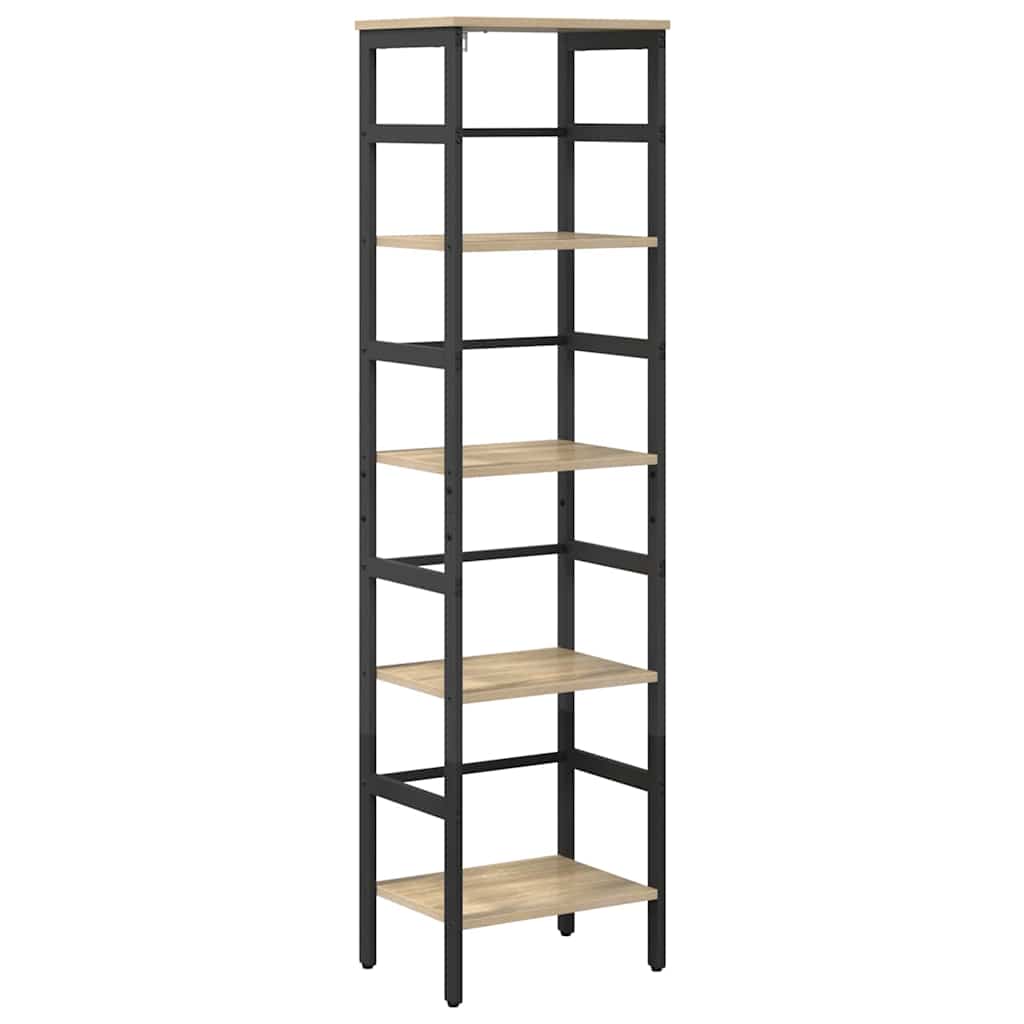 vidaXL Bücherregal Sonoma-Eiche 40 x 29,5 x 149 cm Holzwerkstoff