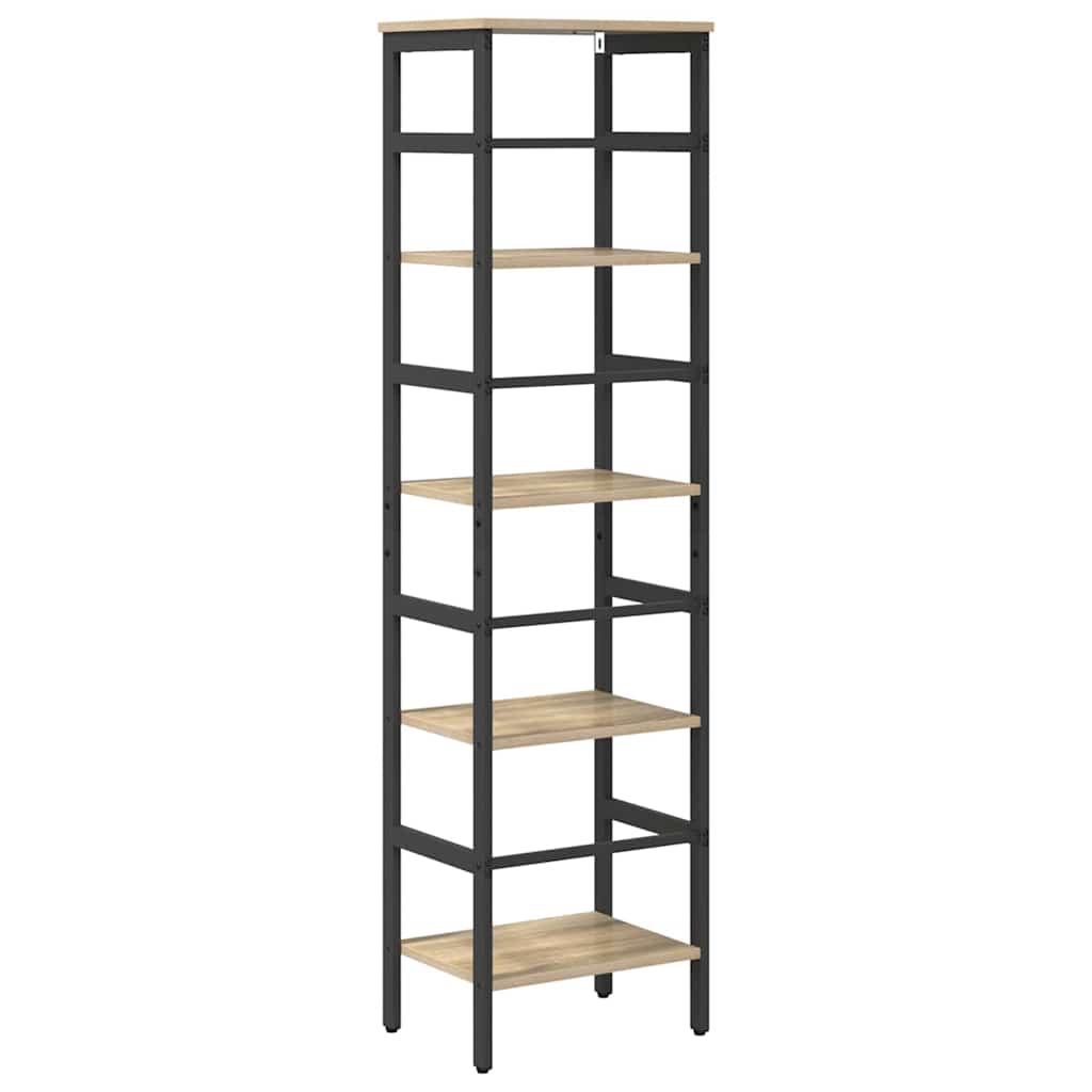 vidaXL Bücherregal Sonoma-Eiche 40 x 29,5 x 149 cm Holzwerkstoff
