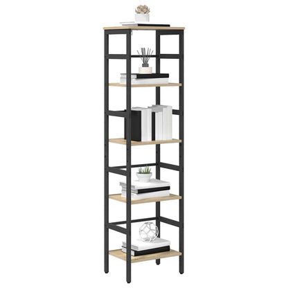 vidaXL Bücherregal Sonoma-Eiche 40 x 29,5 x 149 cm Holzwerkstoff