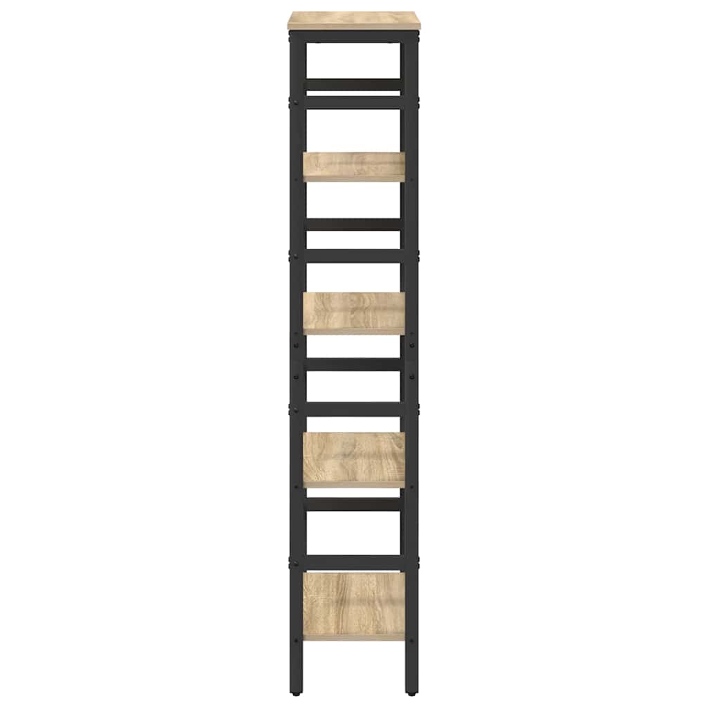 vidaXL Bücherregal Sonoma-Eiche 40 x 29,5 x 149 cm Holzwerkstoff