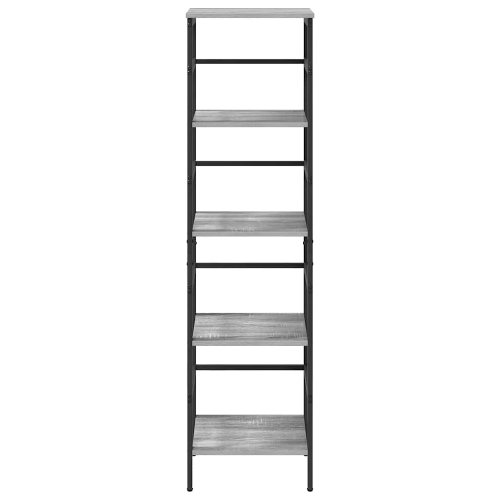 vidaXL Bücherregal Graues Sonoma 40 x 29,5 x 149 cm Holzwerkstoff