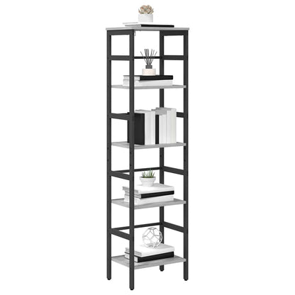 vidaXL Bücherregal Graues Sonoma 40 x 29,5 x 149 cm Holzwerkstoff