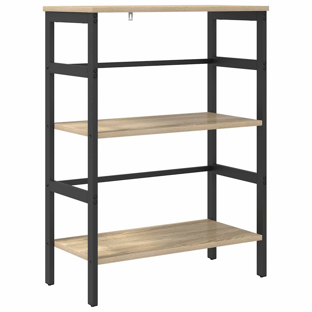vidaXL Bücherregal Sonoma-Eiche 60 x 29,5 x 81 cm Holzwerkstoff