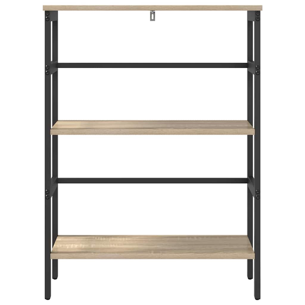 vidaXL Bücherregal Sonoma-Eiche 60 x 29,5 x 81 cm Holzwerkstoff