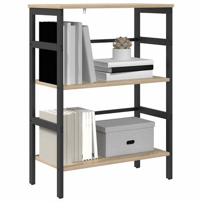 vidaXL Bücherregal Sonoma-Eiche 60 x 29,5 x 81 cm Holzwerkstoff