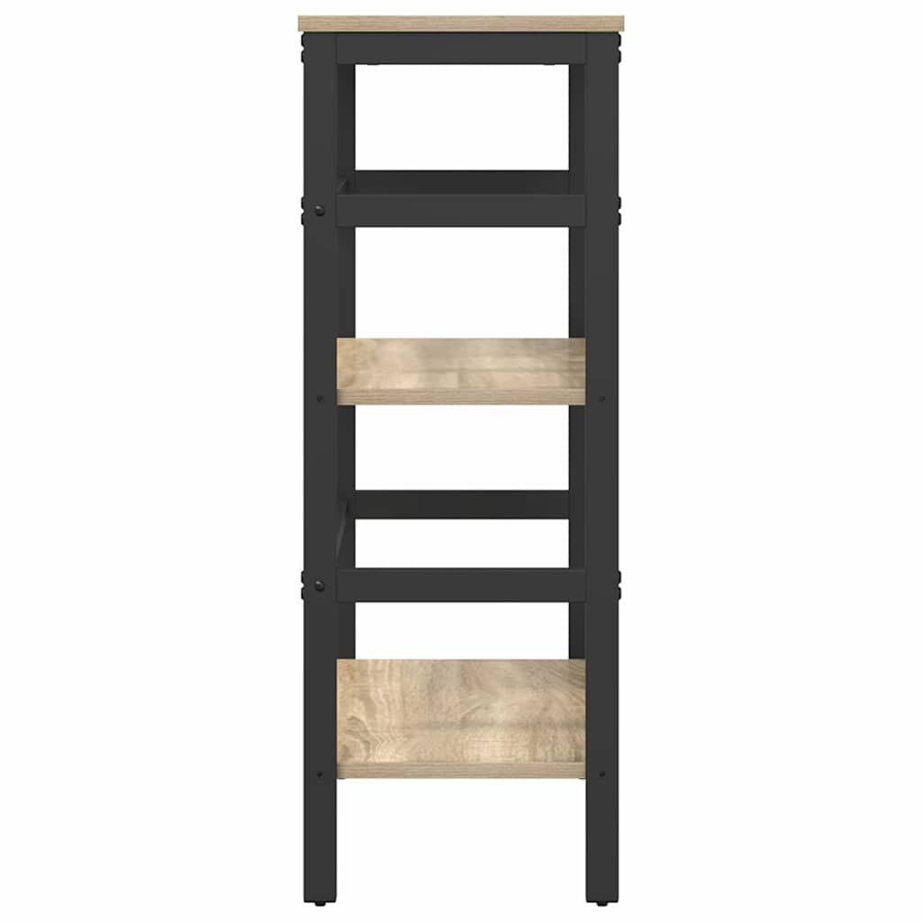 vidaXL Bücherregal Sonoma-Eiche 60 x 29,5 x 81 cm Holzwerkstoff