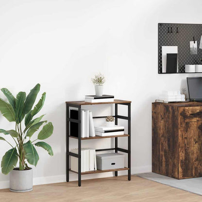 vidaXL Bücherregal Geräucherte Eiche 60 x 29,5 x 81 cm Holzwerkstoff