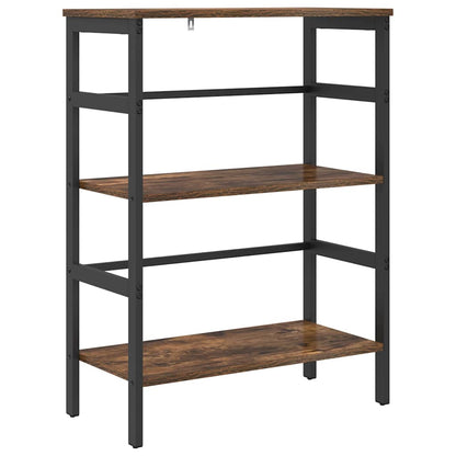 vidaXL Bücherregal Geräucherte Eiche 60 x 29,5 x 81 cm Holzwerkstoff