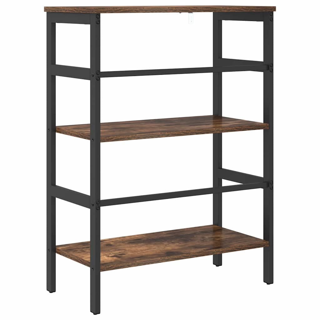 vidaXL Bücherregal Geräucherte Eiche 60 x 29,5 x 81 cm Holzwerkstoff