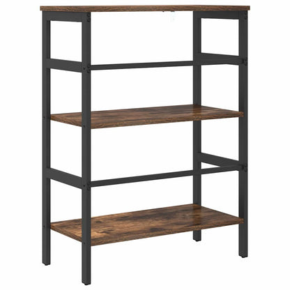 vidaXL Bücherregal Geräucherte Eiche 60 x 29,5 x 81 cm Holzwerkstoff