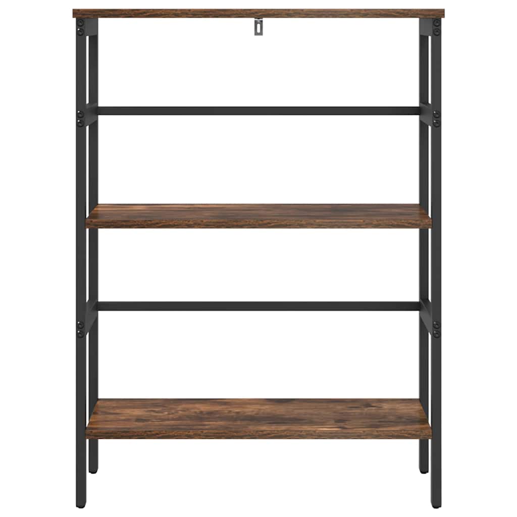 vidaXL Bücherregal Geräucherte Eiche 60 x 29,5 x 81 cm Holzwerkstoff