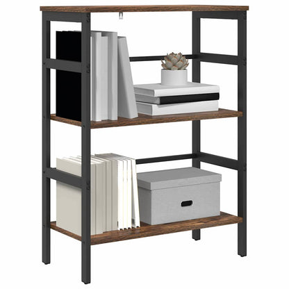 vidaXL Bücherregal Geräucherte Eiche 60 x 29,5 x 81 cm Holzwerkstoff