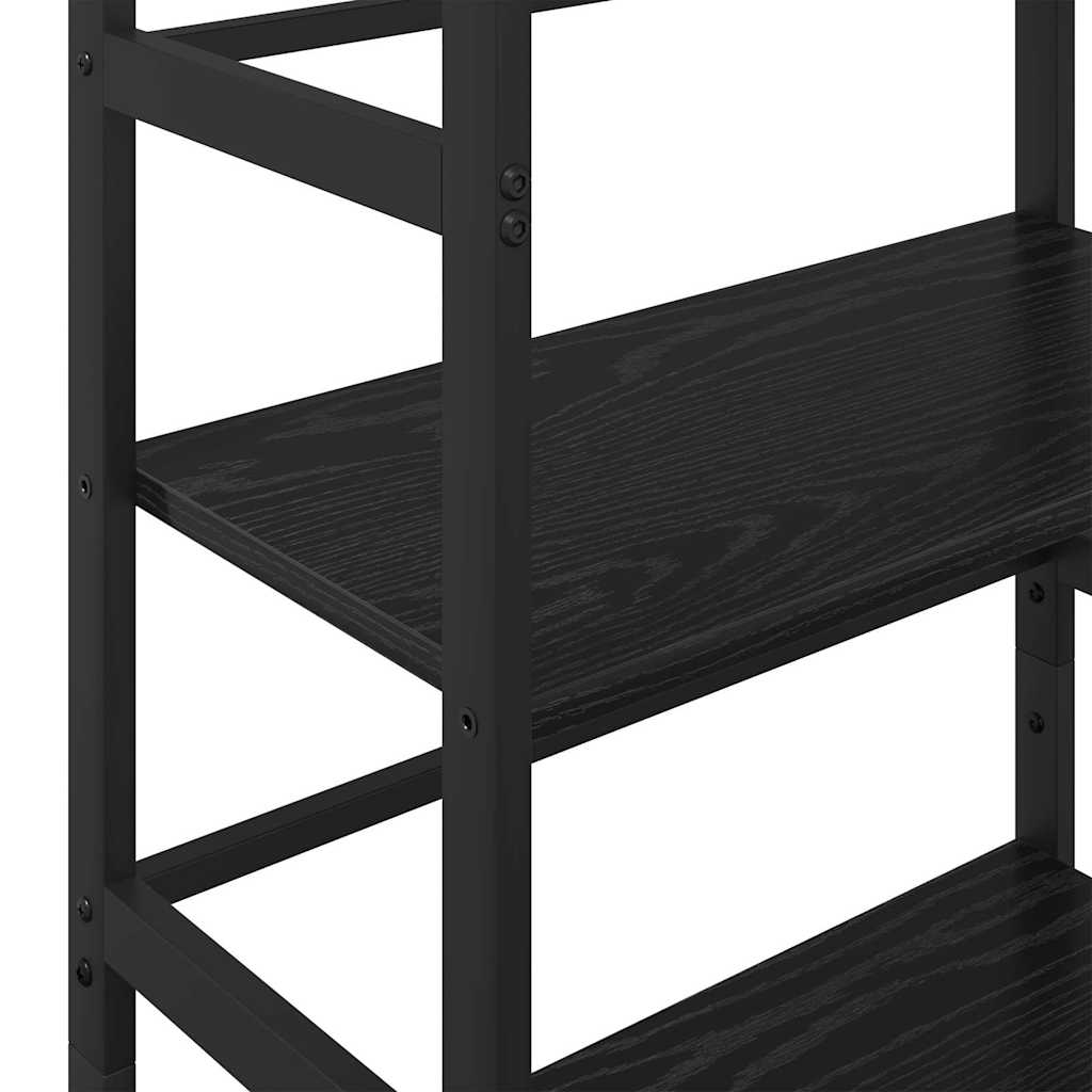 vidaXL Bücherregal Schwarz Eichen-Optik 60 x 29,5 x 115 cm