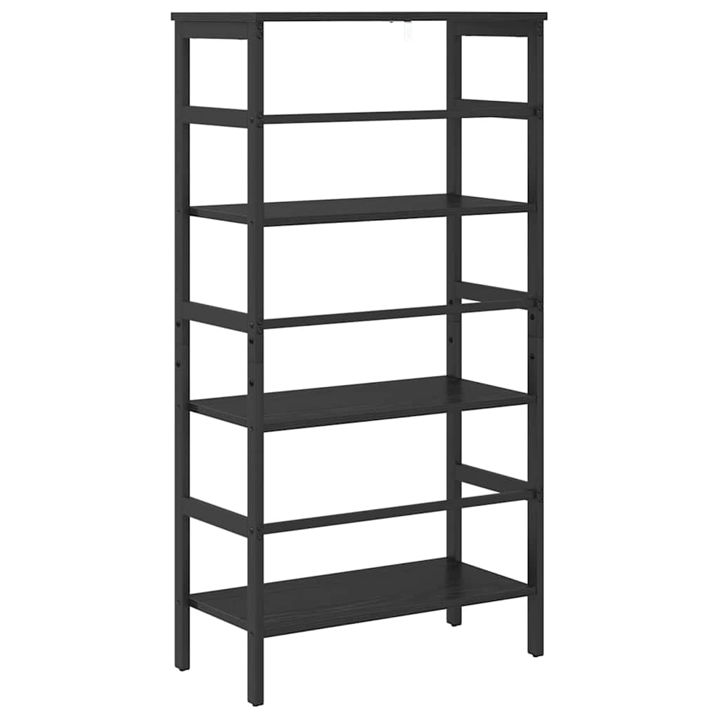 vidaXL Bücherregal Schwarz Eichen-Optik 60 x 29,5 x 115 cm