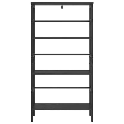 vidaXL Bücherregal Schwarz Eichen-Optik 60 x 29,5 x 115 cm