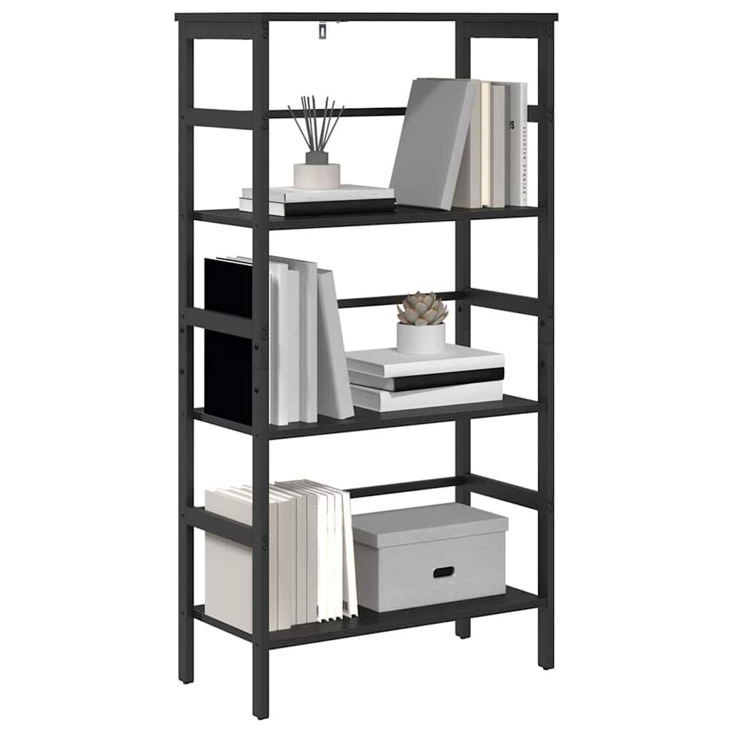 vidaXL Bücherregal Schwarz Eichen-Optik 60 x 29,5 x 115 cm