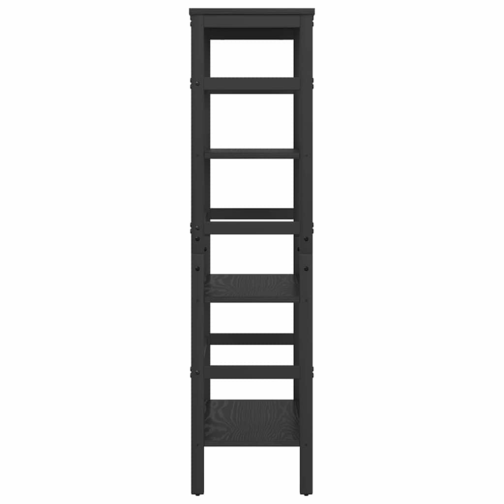 vidaXL Bücherregal Schwarz Eichen-Optik 60 x 29,5 x 115 cm