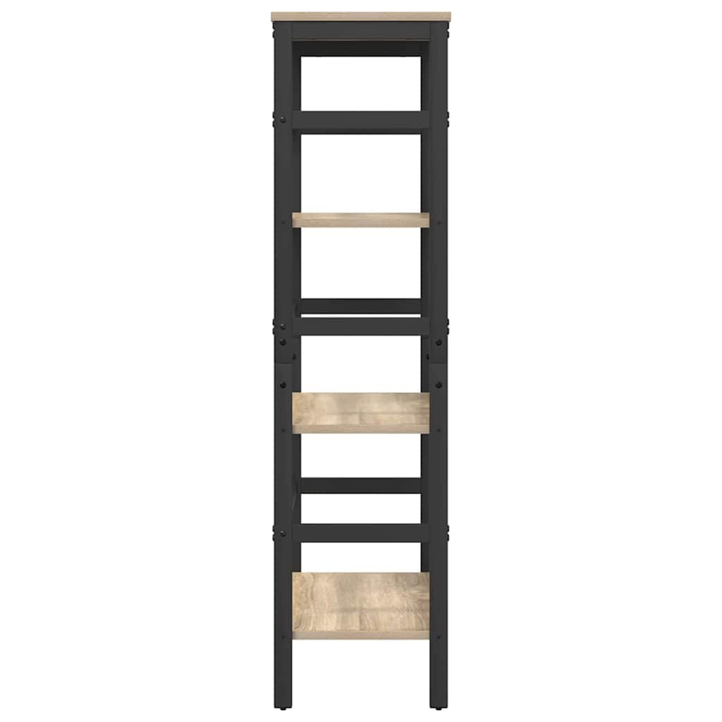 vidaXL Bücherregal Sonoma-Eiche 60 x 29,5 x 115 cm Holzwerkstoff