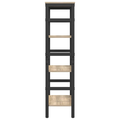 vidaXL Bücherregal Sonoma-Eiche 60 x 29,5 x 115 cm Holzwerkstoff