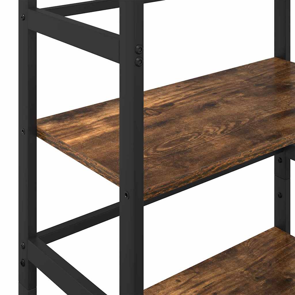 vidaXL Bücherregal Geräucherte Eiche 60 x 29,5 x 115 cm Holzwerkstoff