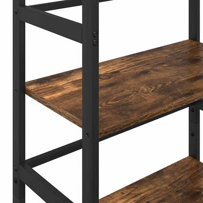 vidaXL Bücherregal Geräucherte Eiche 60 x 29,5 x 115 cm Holzwerkstoff