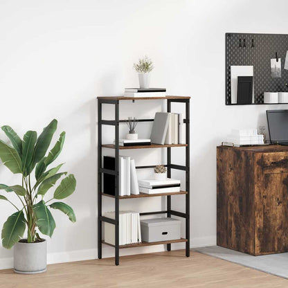 vidaXL Bücherregal Geräucherte Eiche 60 x 29,5 x 115 cm Holzwerkstoff