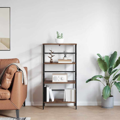 vidaXL Bücherregal Geräucherte Eiche 60 x 29,5 x 115 cm Holzwerkstoff