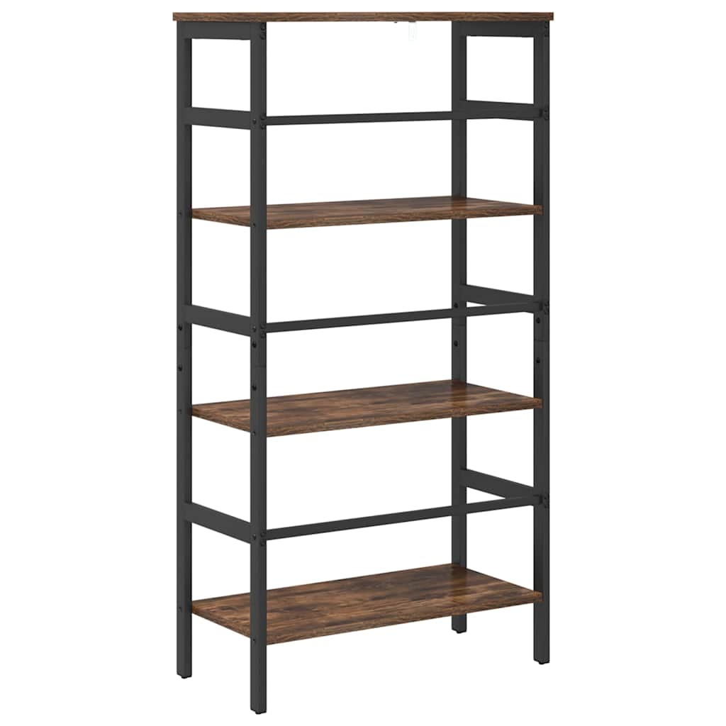 vidaXL Bücherregal Geräucherte Eiche 60 x 29,5 x 115 cm Holzwerkstoff