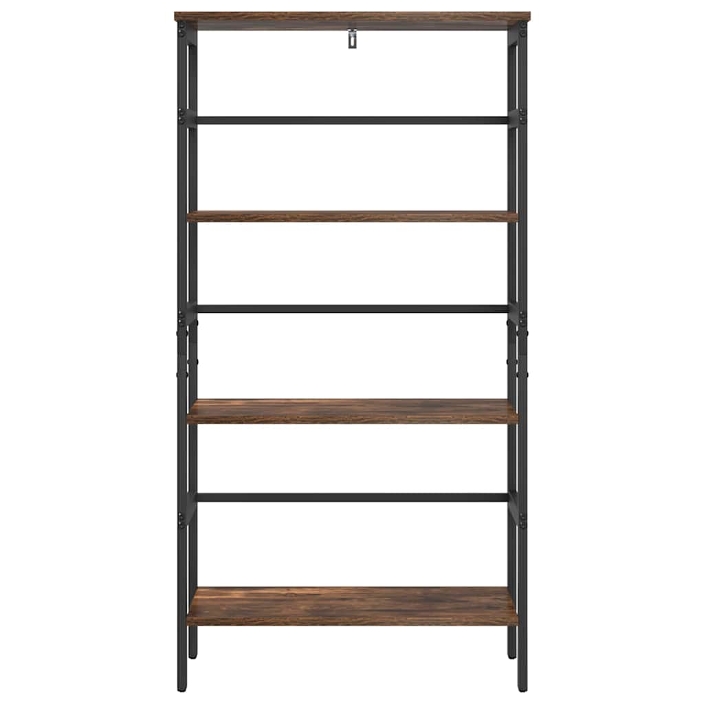 vidaXL Bücherregal Geräucherte Eiche 60 x 29,5 x 115 cm Holzwerkstoff