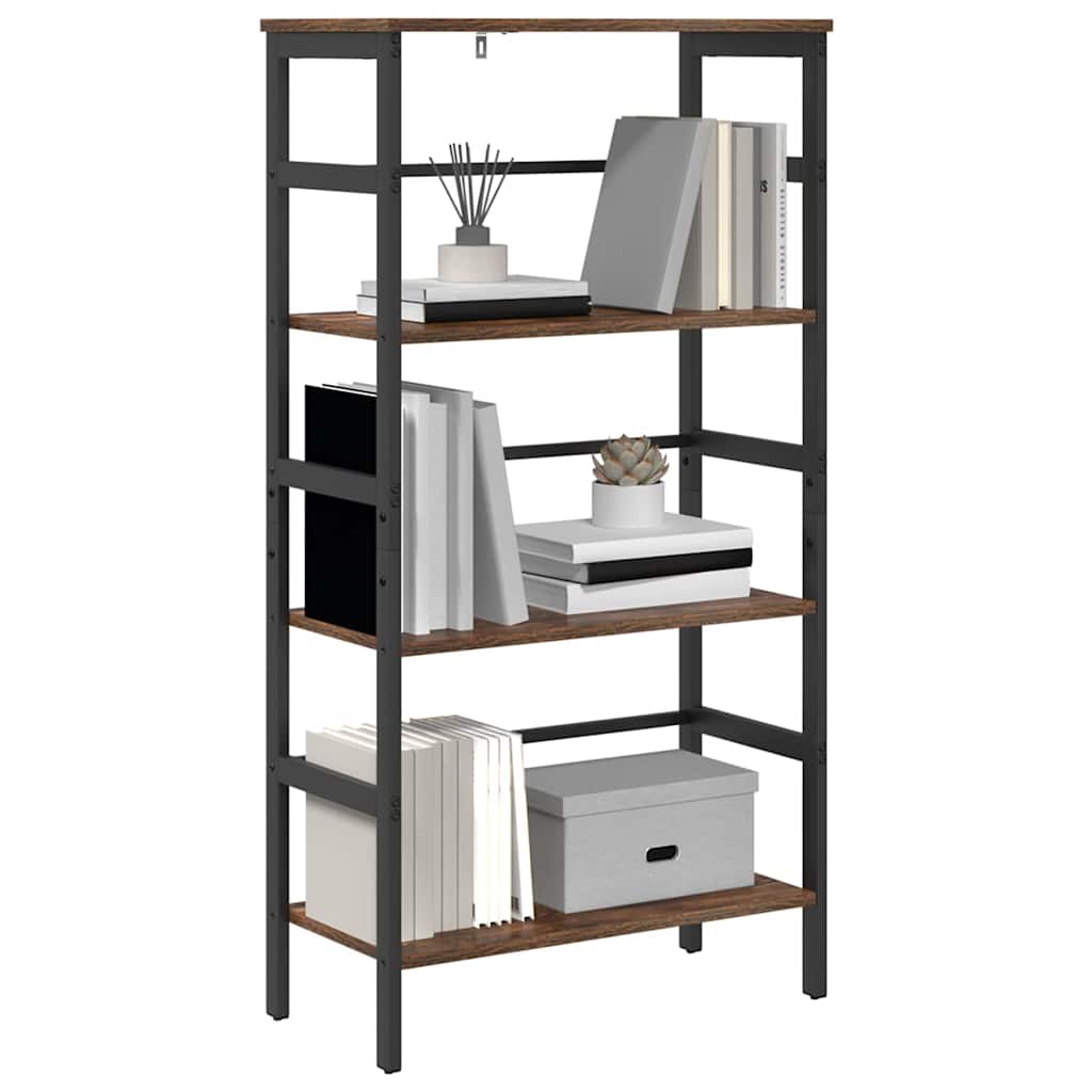 vidaXL Bücherregal Geräucherte Eiche 60 x 29,5 x 115 cm Holzwerkstoff