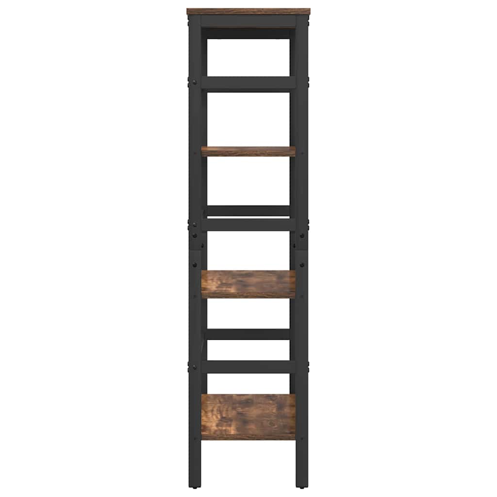vidaXL Bücherregal Geräucherte Eiche 60 x 29,5 x 115 cm Holzwerkstoff