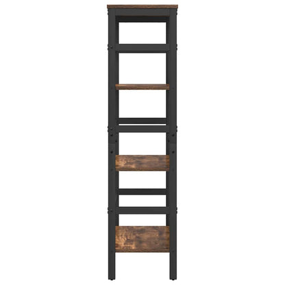 vidaXL Bücherregal Geräucherte Eiche 60 x 29,5 x 115 cm Holzwerkstoff