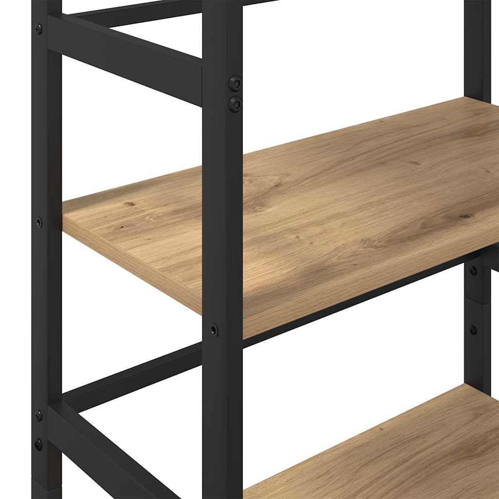 vidaXL Bücherregal Artisan-Eiche 60 x 29,5 x 115 cm Holzwerkstoff