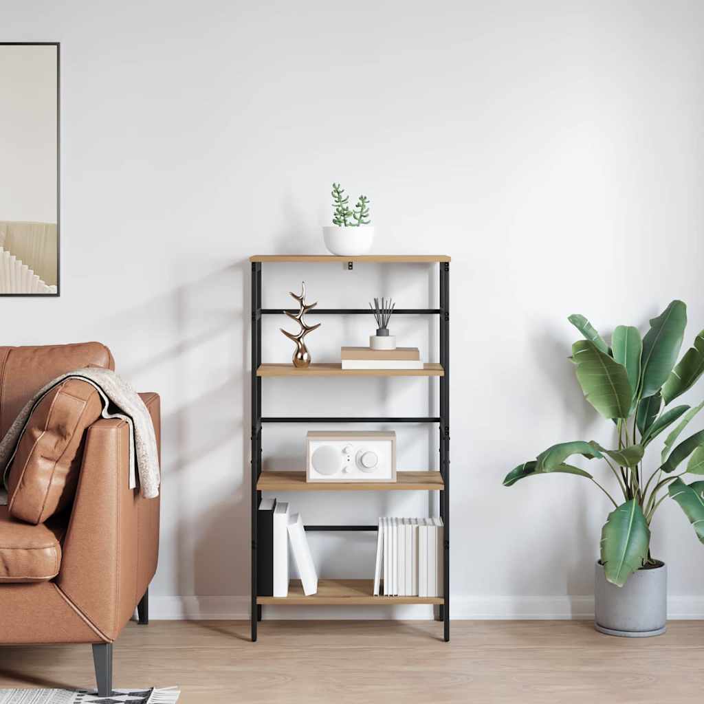 vidaXL Bücherregal Artisan-Eiche 60 x 29,5 x 115 cm Holzwerkstoff