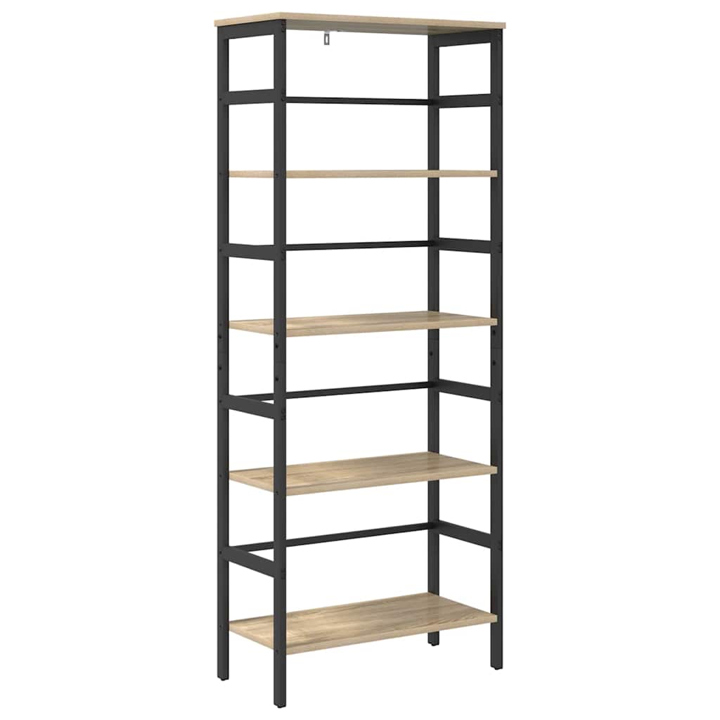 vidaXL Bücherregal Sonoma-Eiche 60 x 29,5 x 149 cm Holzwerkstoff
