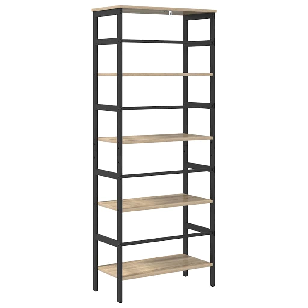 vidaXL Bücherregal Sonoma-Eiche 60 x 29,5 x 149 cm Holzwerkstoff