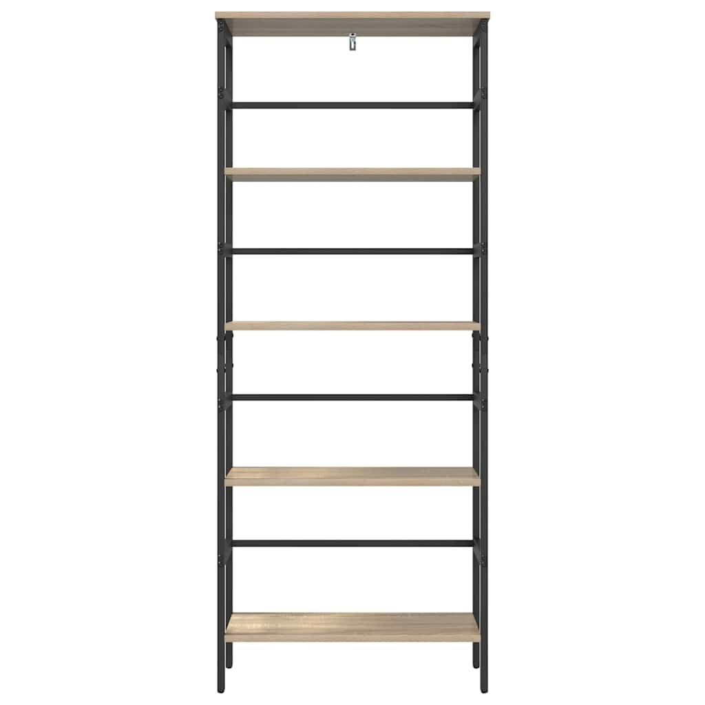 vidaXL Bücherregal Sonoma-Eiche 60 x 29,5 x 149 cm Holzwerkstoff