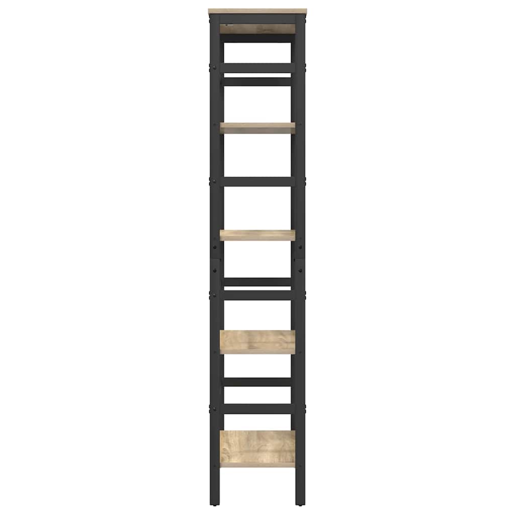 vidaXL Bücherregal Sonoma-Eiche 60 x 29,5 x 149 cm Holzwerkstoff