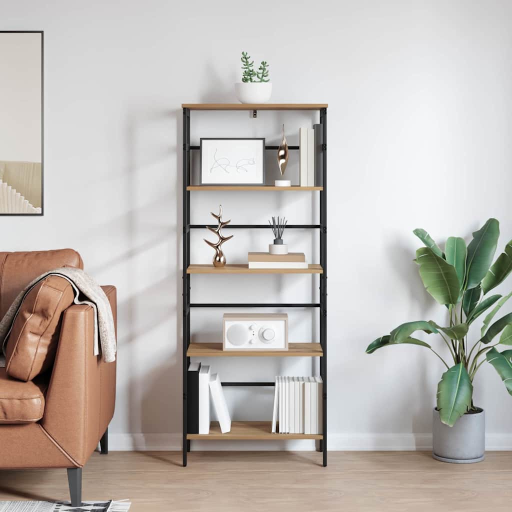 vidaXL Bücherregal Artisan-Eiche 60 x 29,5 x 149 cm Holzwerkstoff
