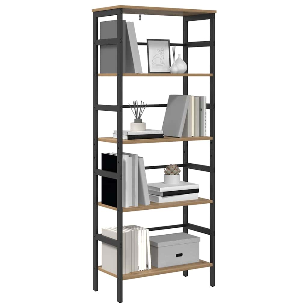 vidaXL Bücherregal Artisan-Eiche 60 x 29,5 x 149 cm Holzwerkstoff