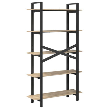 vidaXL Bücherregal Sonoma-Eiche 100 x 33,5 x 178 cm Holzwerkstoff