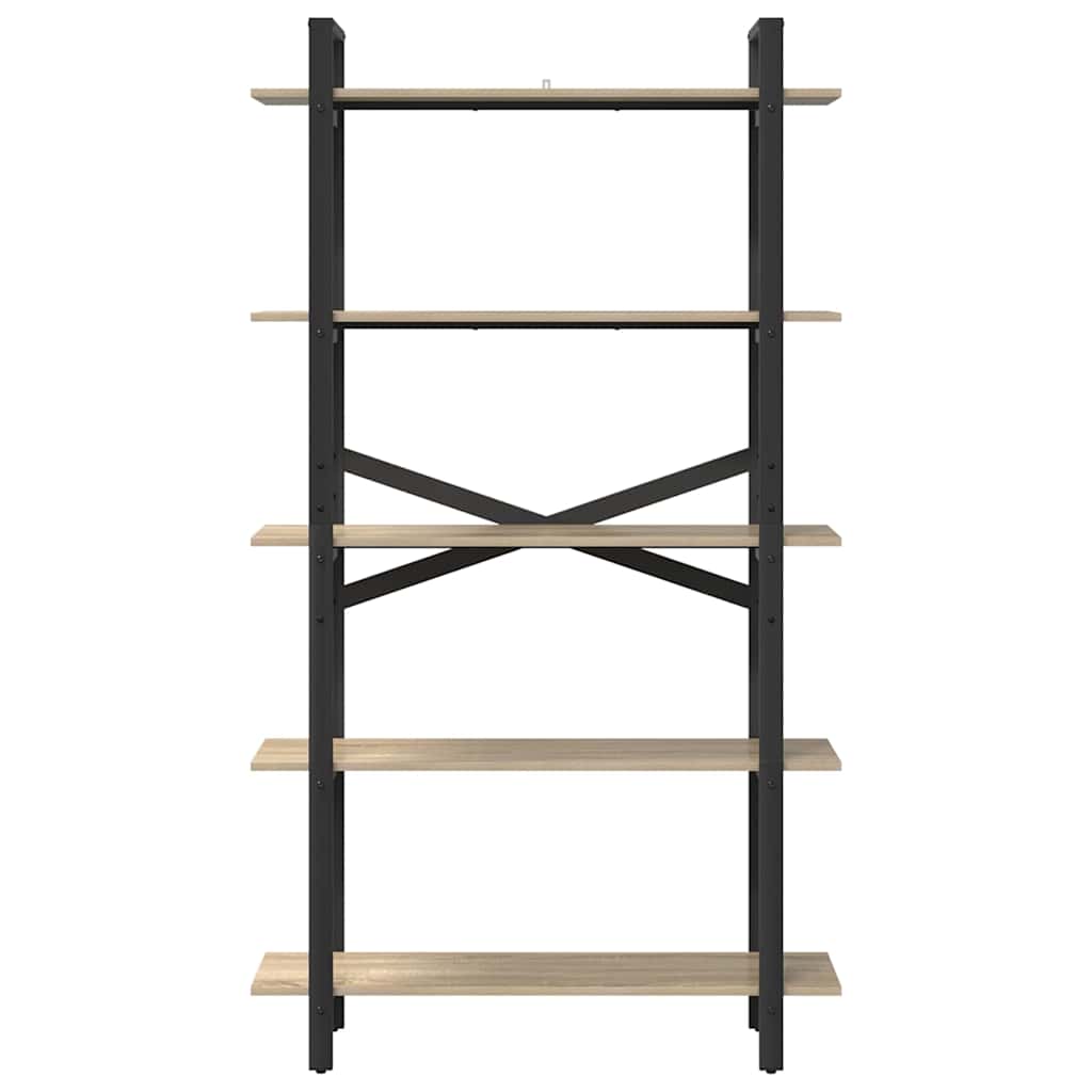 vidaXL Bücherregal Sonoma-Eiche 100 x 33,5 x 178 cm Holzwerkstoff