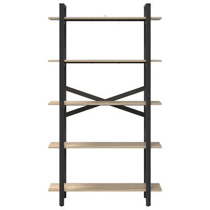 vidaXL Bücherregal Sonoma-Eiche 100 x 33,5 x 178 cm Holzwerkstoff
