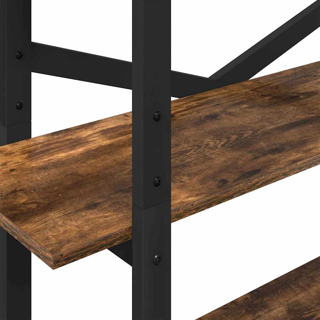 vidaXL Bücherregal Geräucherte Eiche 100 x 33,5 x 178 cm Holzwerkstoff