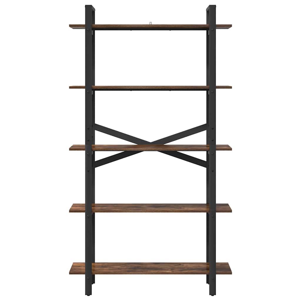 vidaXL Bücherregal Geräucherte Eiche 100 x 33,5 x 178 cm Holzwerkstoff